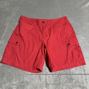 Lauren Ralph Lauren Womens 10 Red Cargo Shorts Casual Outdoor Play Beach Chino